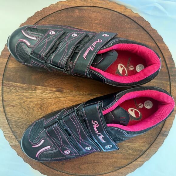 Pearl Izumi Women’s All-Road Cycling Shoes EUR 40 Black Pink SPD Cleats - Picture 6 of 10